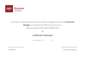 Titulo Community Manager